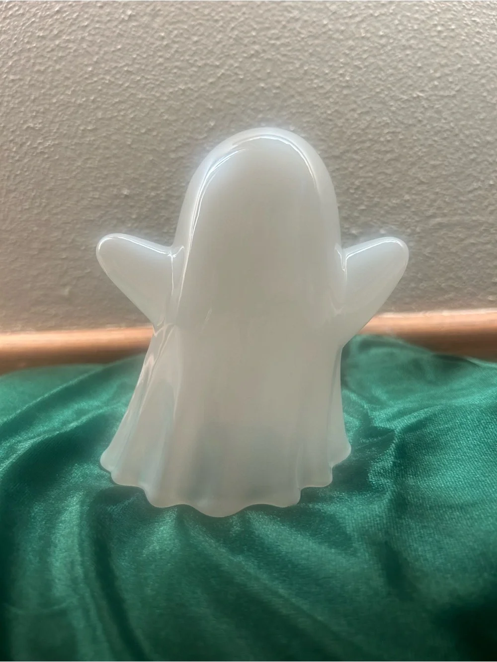 Glass Ghost Decorative Sculpture White Matte - Hyde and EEK!